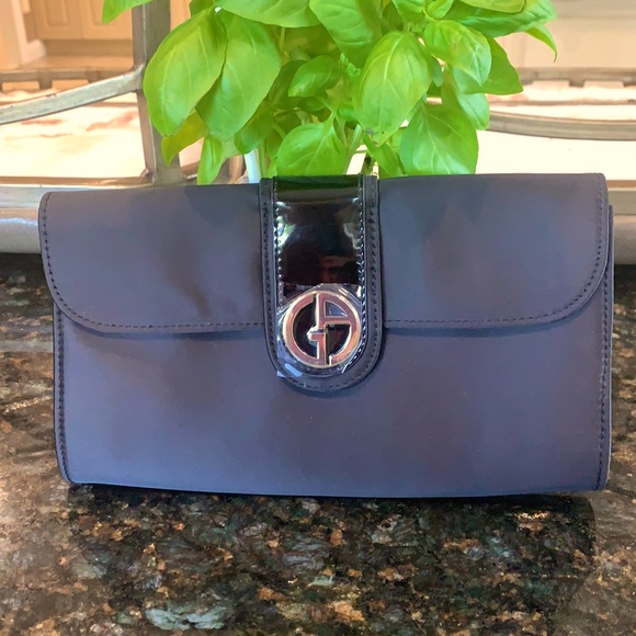 Giorgio Armani perfumes make up clutch black NWT - Picture 1 of 7